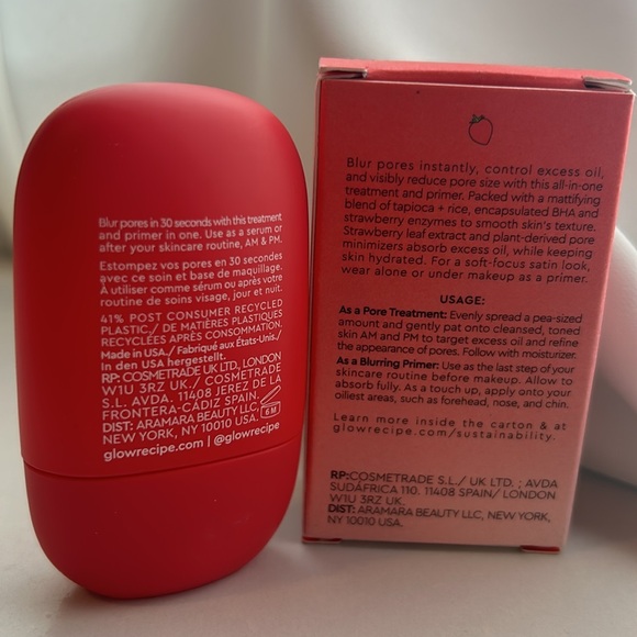 GLOW RECIPE Strawberry BHA Pore-Smooth Blur Drops - Picture 3 of 5